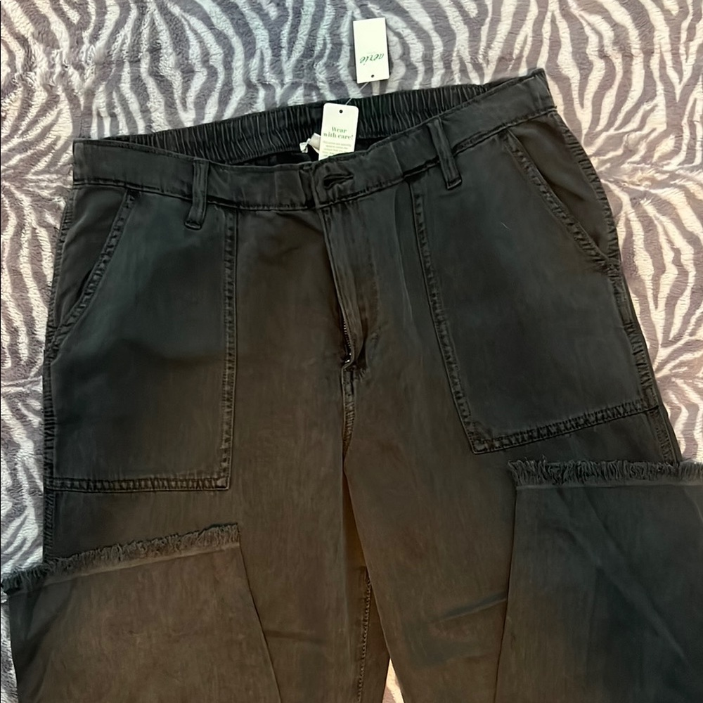 aerie Black Ankle Cropped Pants